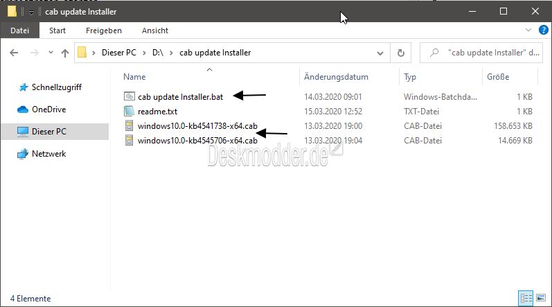 Datei:Mehrere Cab Dateien gleichzeitig installieren Windows 10.jpg