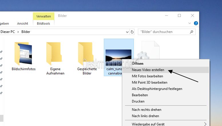 Datei:Neues Video erstellen aus Kontextmenue entfernen Windows 10.jpg