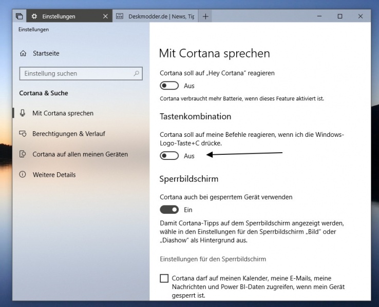 Datei:Windows-Taste + C deaktivieren Windows 10.jpg