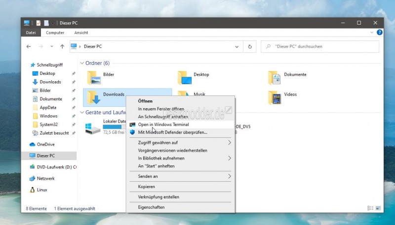 Datei:Windows Terminal aus Kontextmenue entfernen Windwos 10 001.jpg