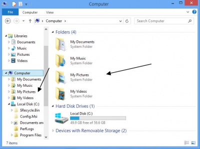 Computer Musik Bilder Videos entfernen Windows Blue.jpg