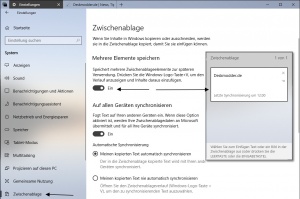 Zwischenablage Synchronisation aktivieren deaktivieren Windows 10 1.jpg