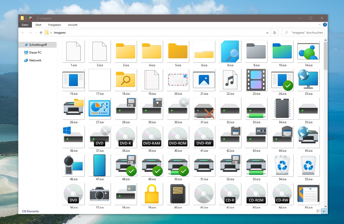 Windows 10 - Die neuen Icons einmal entpackt [Download] - Deskmodder.de