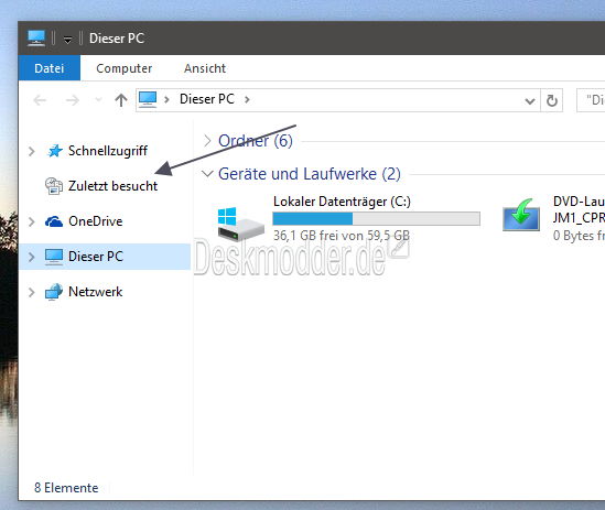 Datei:Zuletzt-besucht-anheften-datei-explorer-windows-10.jpg