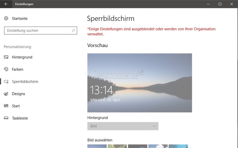 Datei:Sperrbildschirm-abschalten-windows-10-1703-Organisiation-verwaltet.jpg
